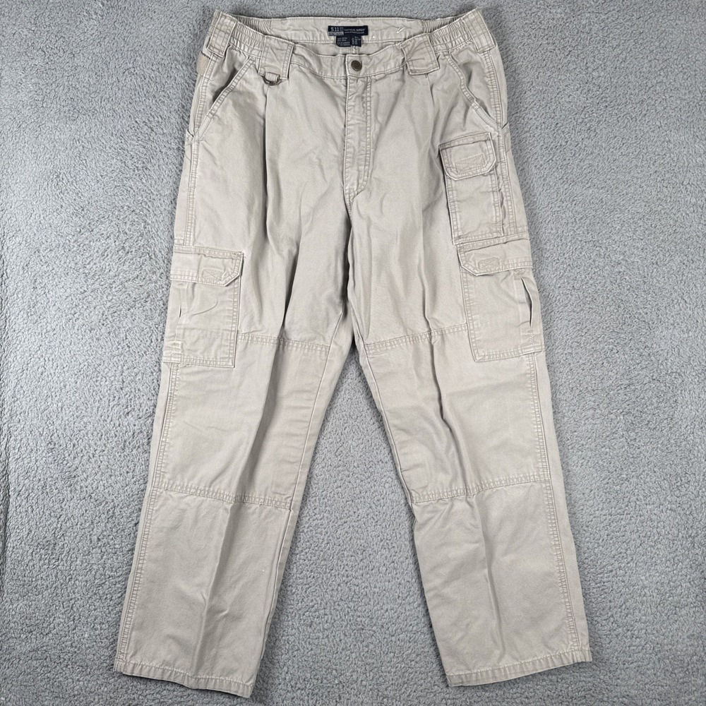 5.11 Tactical Pants Mens 36x30 (36x28)Original Canvas Cotton Khaki Cargo Outdoor